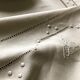 Antique linen tablecloth and whipped cream silk