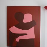 Canvas painting "Can I hold you" 100x81cm