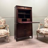 Étienne avril right secretary in mahogany louis xvi period stamped xviii eme century flag