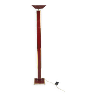 Vintage Brass and Lucite Floor Lamp, 1970s