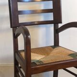 Pierre Cruège oak armchair 1950