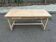 Table à manger de ferme rénovée en bois massif 160cm XXème