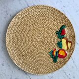 60s wicker style slurry cheese platter