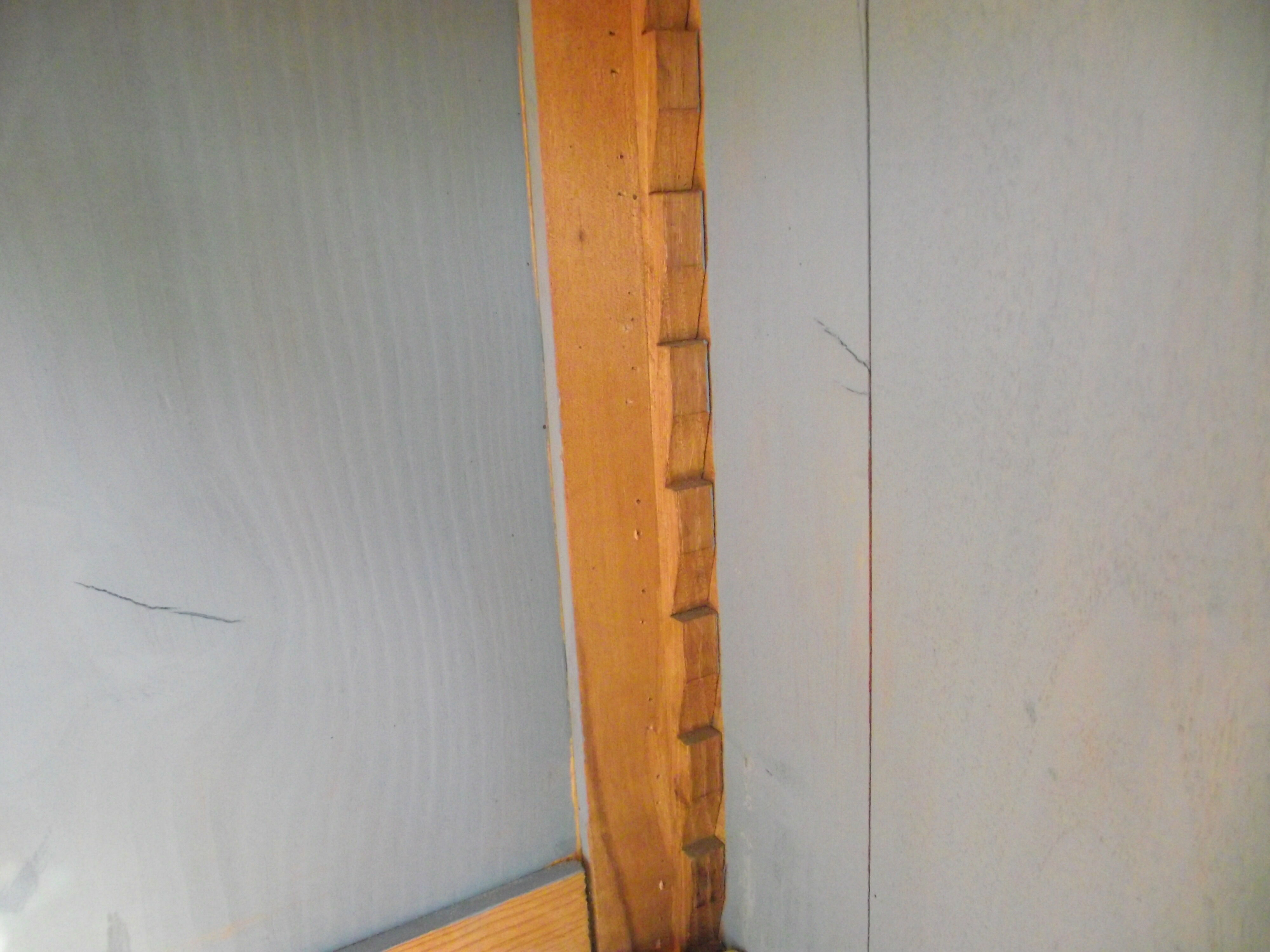 Solid walnut bookcase late 19th early 20th