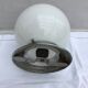 Old opaline white ball suspension applied - alu vintage support
