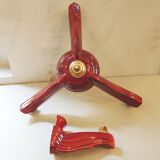 Ancient lustre and art deco style red ceramics