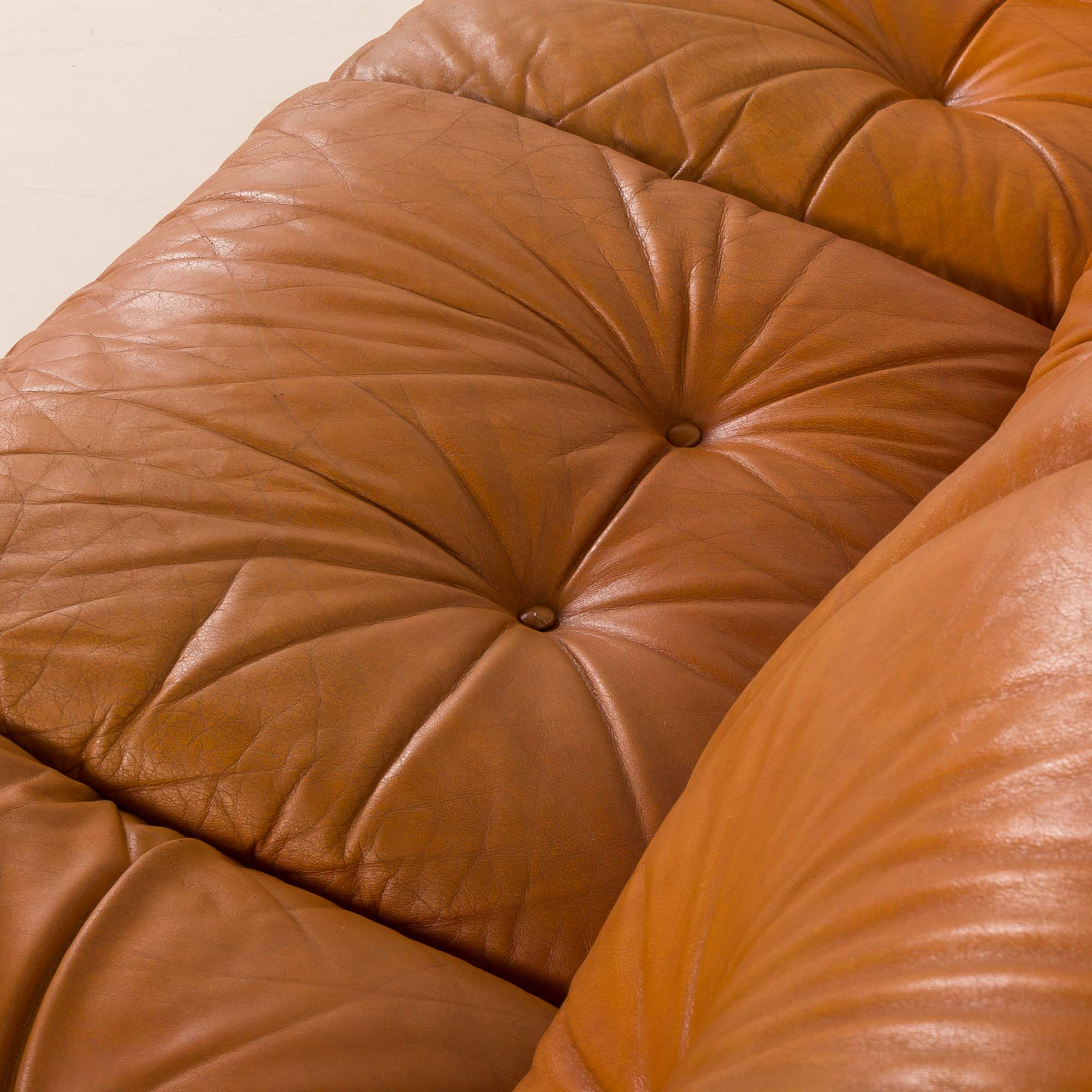 Mobil Girgi Sapporo leather sofa, 1970s