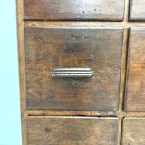 Meuble de métier ancien à 12 tiroirs, circa 1900