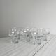 6 verres sur pied en verre épais design