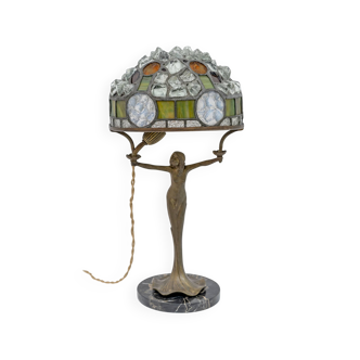 Lampe de table Art Nouveau française années 1930
