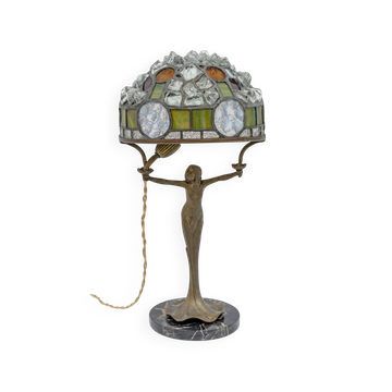 Lampe de table Art Nouveau française années 1930