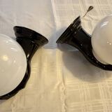 Pair of handmade ceramic wall sconces