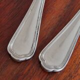 Christofle - Set of 3 table spoons in the Spatours model in silver-plated metal.