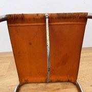 Very rare Chrome tubular steel Bauhaus Stool - 1930 / original eisengarn