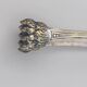 Absinthe spoon and tongs in silver-plated metal with hallmark