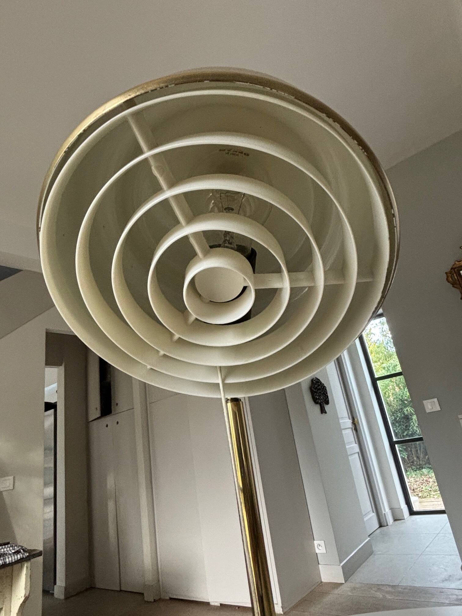 Borje Claes brass articulated lamp - Sweden 1970s