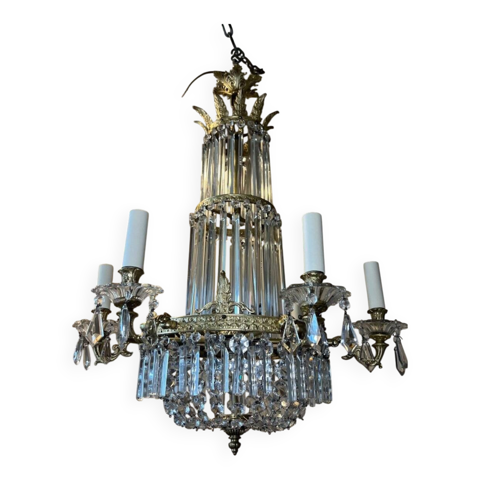 Crystal lustre, late 19th century