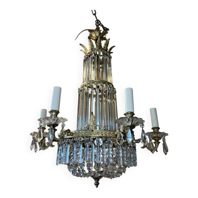 Lustre cristal, fin XIXe