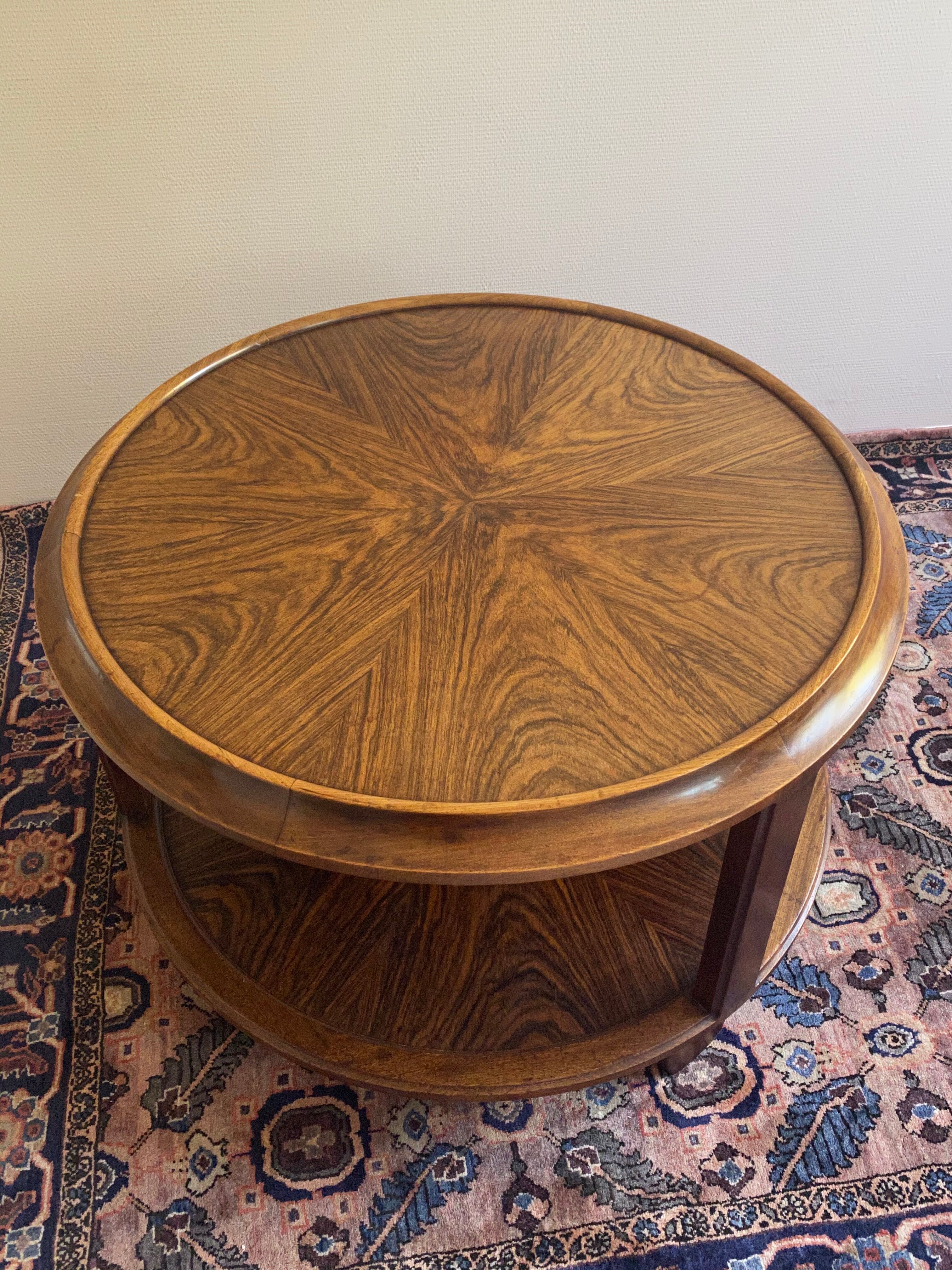 Majorelle walnut coffee table