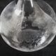 9 crystal white wine glasses from St. Louis model Cléo and their decanter.