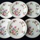 6 Limoges porcelain dinner plates Raynaud & Cie