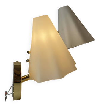 Pair of Murano Glass Wall Lamps, Italy, 1980s