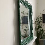 Large antique mirror with openwork frame