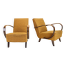 Ensemble de deux fauteuils Jindrich Halabala, Tchécoslovaquie