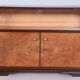 Czech Art Deco Cabinet in Oak, Maple and Glass, 1930s