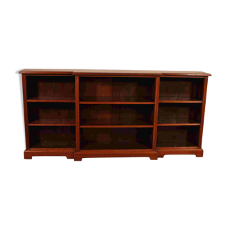 Large 19th Century Walnut Open Bookcase - England