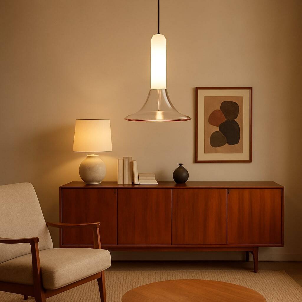 Vintage low sideboard in walnut veneer, Italian design, 1960s original