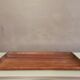 Plateau rectangulaire en bois exotique 1950