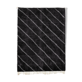 Tapis marocain moderne noir art contemporain 300x370cm