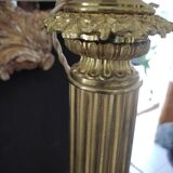 Carcel type brass lamp