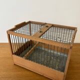Antique wooden bird cage
