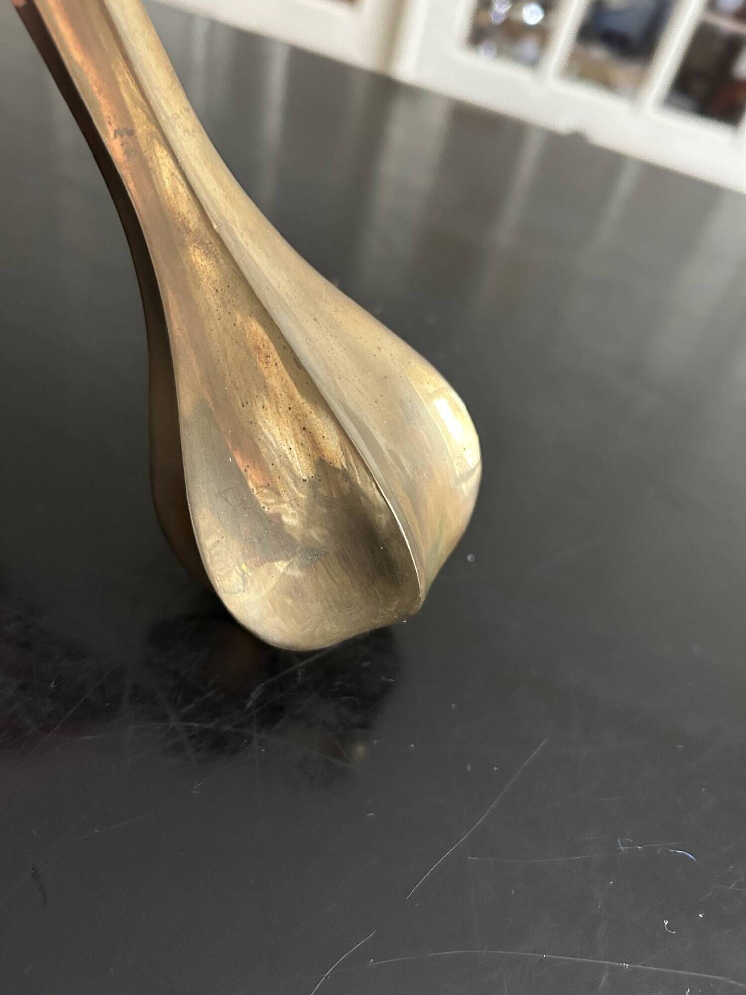 vintage brass vase
