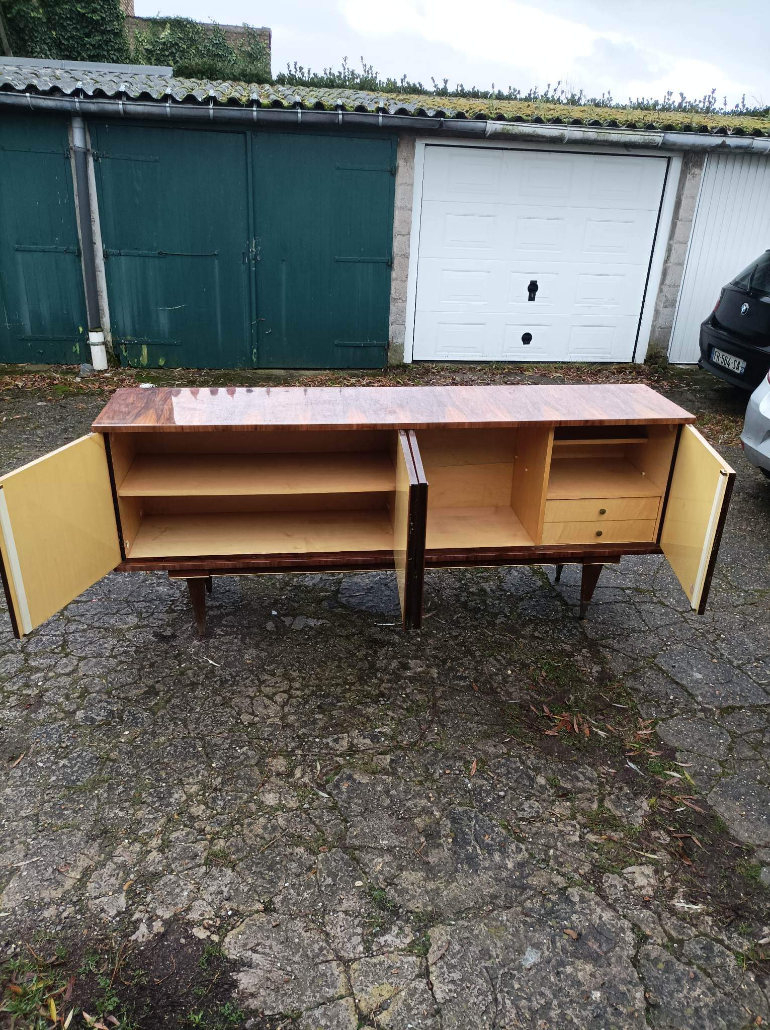Enfilade meuble en macassar art déco