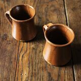Set of 2 vintage stoneware mugs