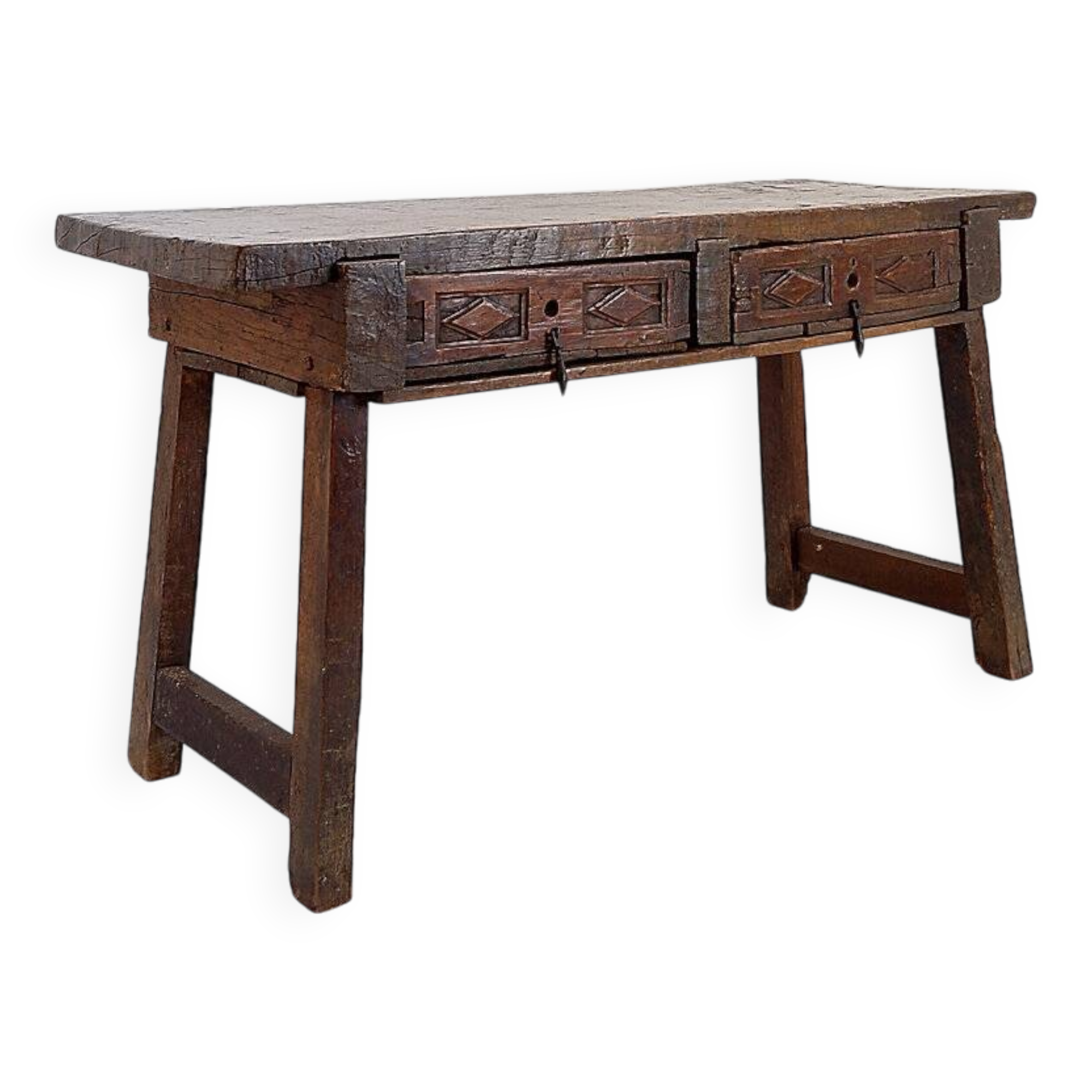 18th century Spanish solid oak console