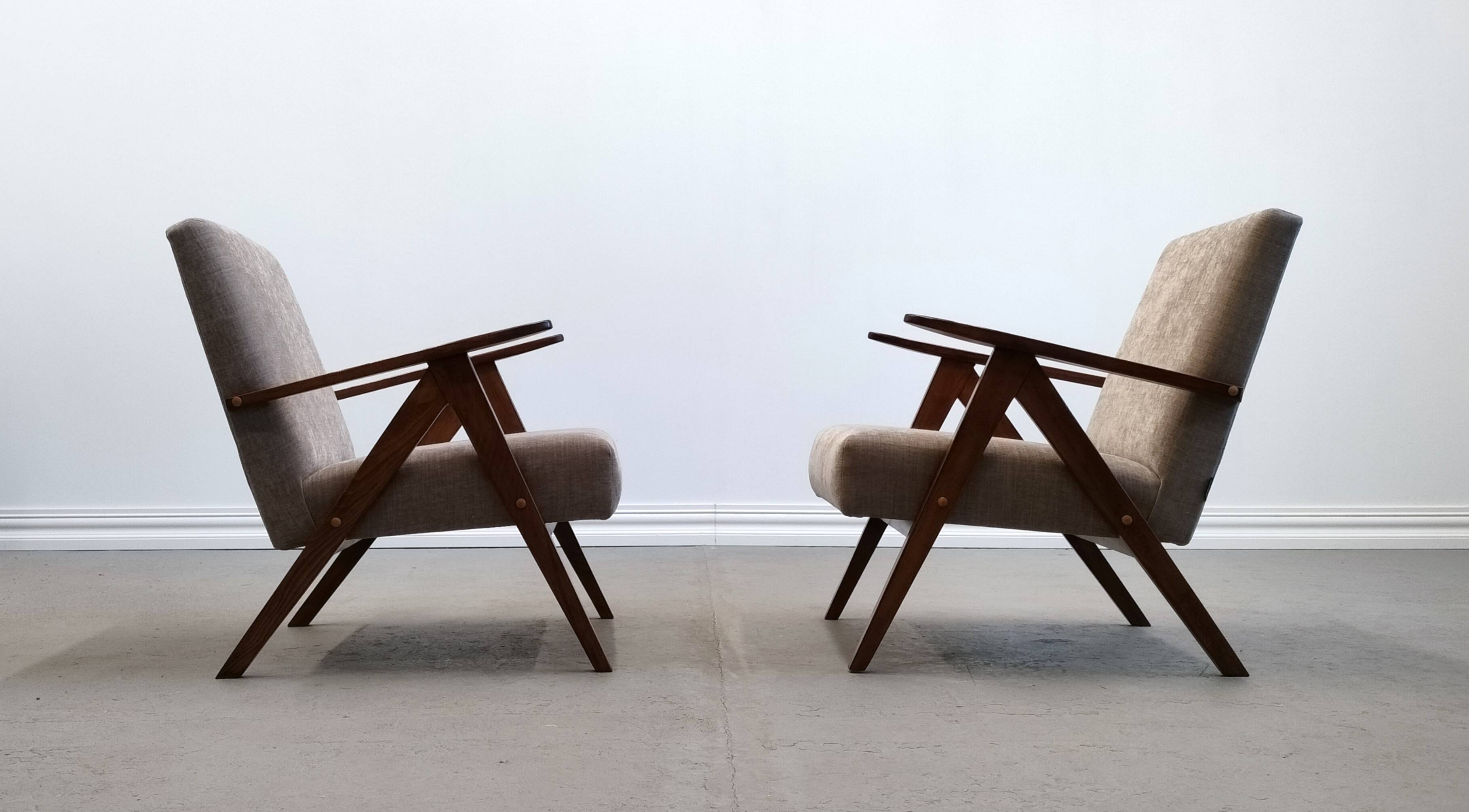 1960 Mid Century Easy Chair Model B 310 Var in Gray