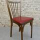 Chaise de bistrot baumann, en bois et skaï