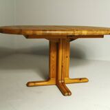 Table à manger extensible en pin massif des années 1980 par rubby, fabriquée au danemark