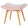 Mid-Century Stool in Upholstery and Beech, Slovakia, 1960s