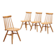 4 Chaises de salle à manger fabriquées par Asko, 1960 Finlande
