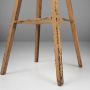 Industrial console in wood with rich patina, France, 1900