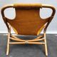 Armchair 1960 bamboo and suede leather
