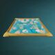 Ancient fibreglass plateau – Bamboo and rattan frame – Bird decor