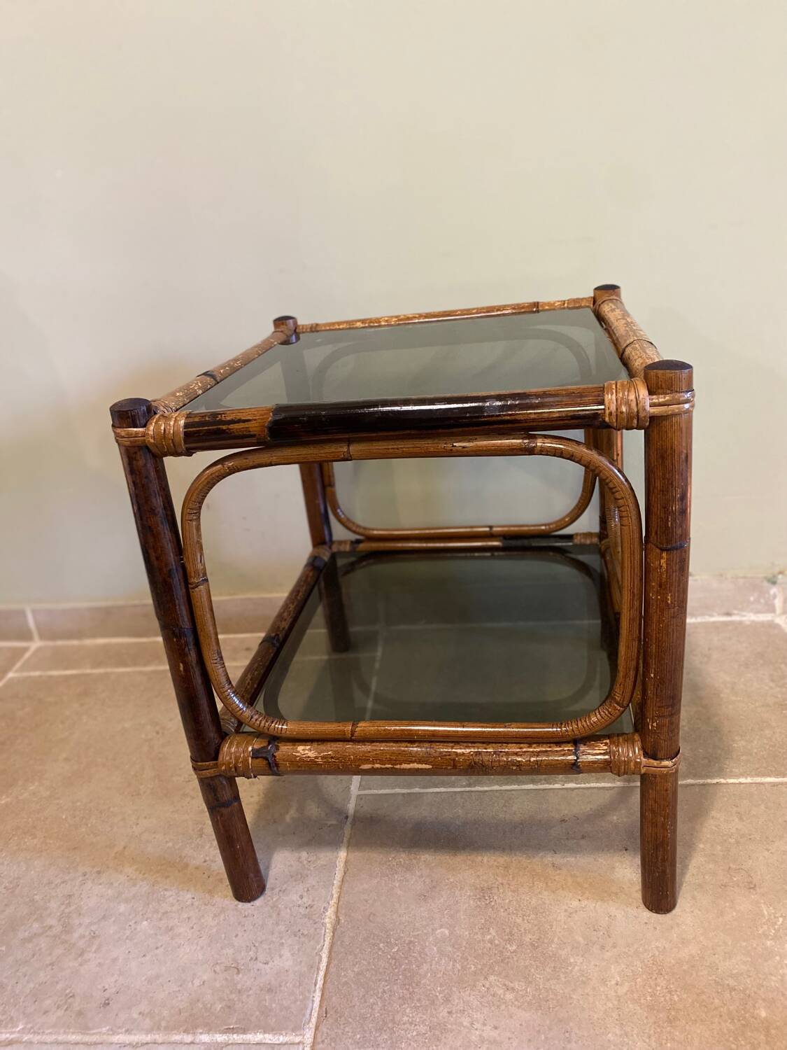 Rattan coffee table