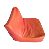 Armchair skaï orange 70s vintage