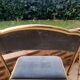 Lot de 4 chaises  pliantes - dossier et assise vert d'eau - structure métal doré -Chaisor